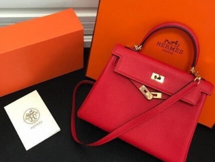Replica Hermes Kelly Danse 20307 Designer Tote Shoulder Strap Bag Red
