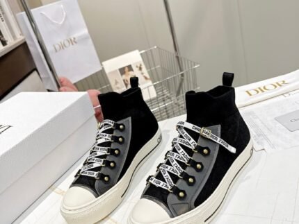 DIOR/OBLIQUE 21ss Perforated knitting black size: 35-41 (Size 41 can be customized)