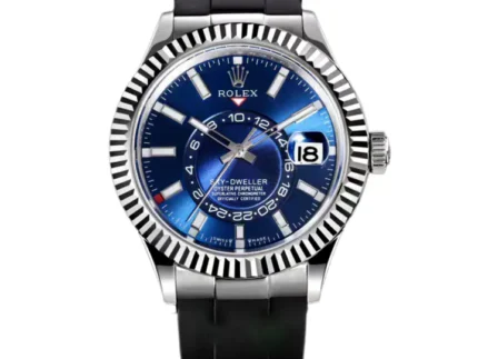 Rolex Sky Dweller Full Blue Oysterflex Watch