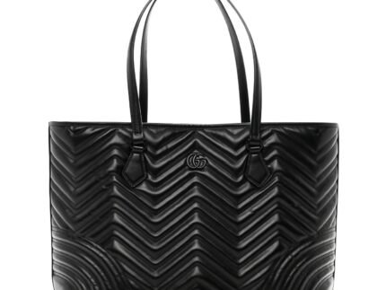 Replica Gucci 739684 GG Marmont Large Tote Bag Black