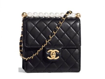 Replica Chanel Small AAA+ Pearl Chain Flap High Bag As0584