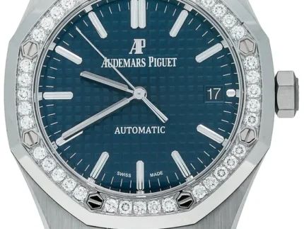 Audemars Piguet Royal Oak Ladies Selfwinding Blue Dial Diamond Bezel