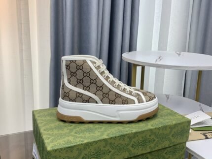 Gucci*2023 embroidery canvas casual platform shoes size: 35-40 note shoes size when you fill shipping address