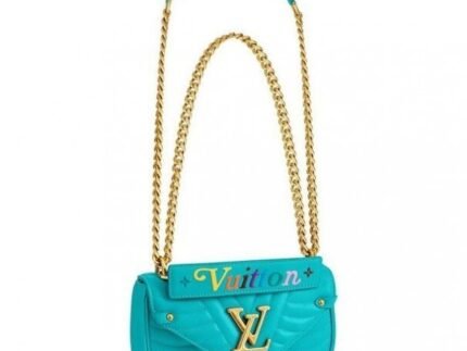 Replica Louis Vuitton Turquoise New Wave Chain Bag PM M51936 BLV643