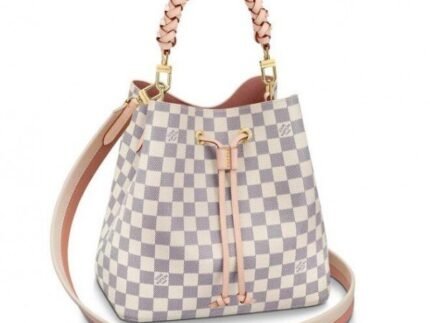 Replica Louis Vuitton NeoNoe MM With Braided Handle Damier Azur N40344 BLV048