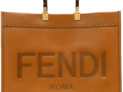 Replica Fendi 8BH372 FENDI Large Sunshine Shopper Bag Brown Leather