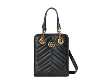 Gucci Marmont Matelasse Mini Bag Black For Women, Women’s Bags 7.5in/19cm GG ā696123 DTDHT 1000