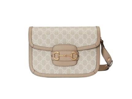 Gucci Horsebit 1955 GG Mini Bag Beige For Women, Women’s Bags 8.1in/21cm GG 658574 UULAG 9682