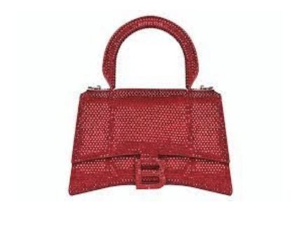 Balenciaga Hourglass Small Handbag In Red, For Women, Women’s Bags 9in/23cm