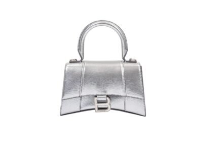 Balenciaga Hourglass Small Handbag In Grey, For Women, Women’s Bags 9in/23cm