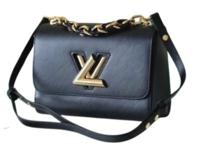 Louis Vuitton Twist MM Epi Black For Women, Womenās Bags, Shoulder And Crossbody Bags 9.1in/23cm LV M59887