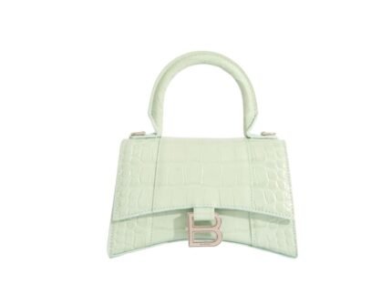 Balenciaga Hourglass Small Handbag In Light Green, For Women, Women’s Bags 9in/23cm