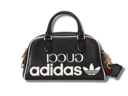 Gucci x Adidas Mini Duffle Bag Black For Women, Women’s Bags 12.4in/32cm GG 702397 U3ZCT 8726