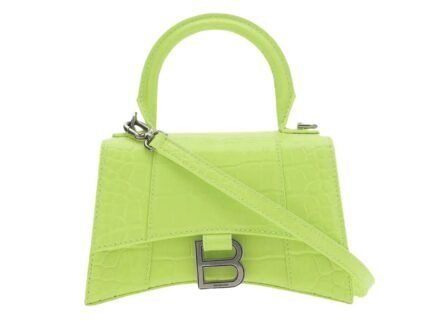 Balenciaga Hourglass Small Handbag In Light Green, For Women, Women’s Bags 9in/23cm
