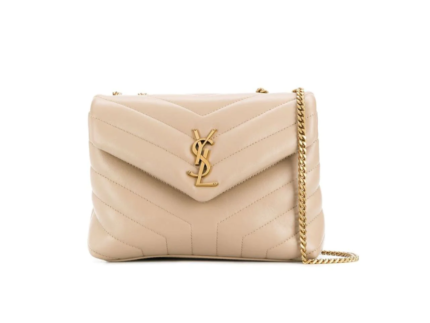 Saint Laurent Loulou Small Chain Bag In MatelassĆ© “Y” Beige For Women 9.8in/23cm YSL 494699DV7272721