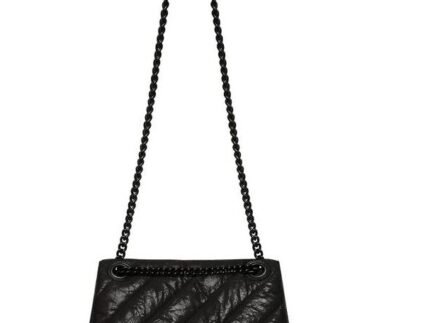 Crush Medium Chain Bag Quilted In Black For Women 12.2in/31cm 716393210IY1000