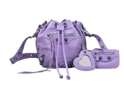 Le Cagole Xs Bucket Bag Purple/Pink/Red/Blue/Green For Women 7.8in/20 cm