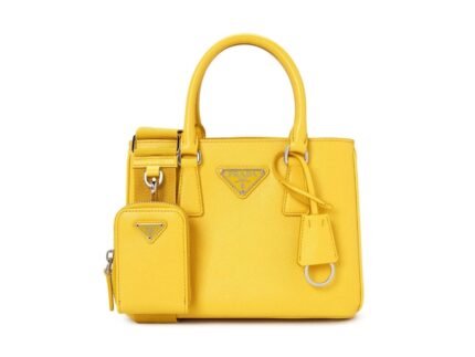 Saffiano Lux Galleria In Yellow For Women 9in/ 23cm