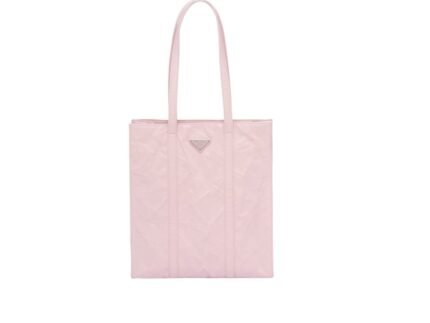 Small Antiqued Nappa Tote Bag In Pink/Black For Women 12.9 in/ 33cm 1BG459_UVL_F0E18_V_OOO