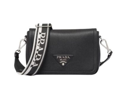 Small Shoulder Bag In Black For Women 9in/ 23cm 1BD314_2DKV_F0002_V_3OO