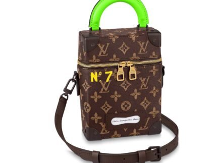 Vertical Box Trunk Bag Monogram Brown For Women 8.6in/22cm